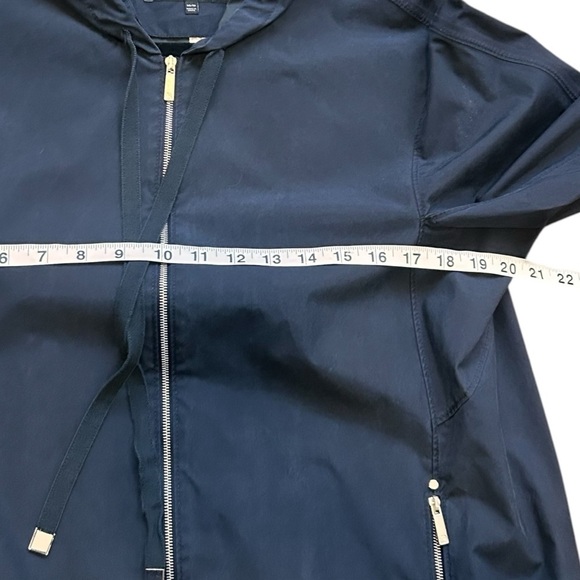 Lafayette 148 Women's Navy Blue Silk Anorak Jacket- Size XS - Picture 9 of 10
